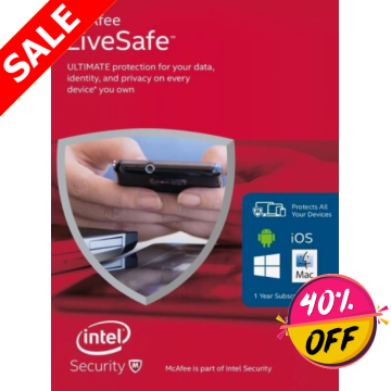 McAfee Livesafe Ultimate Protection (Unlimited Devices) 1 Year